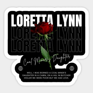 Loretta Lynn // Flower Sticker